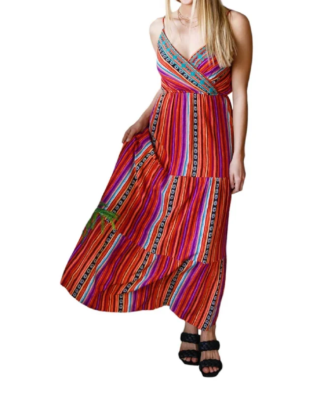 Love Language Maxi Dress In Red Ruffle Maxi Skirt